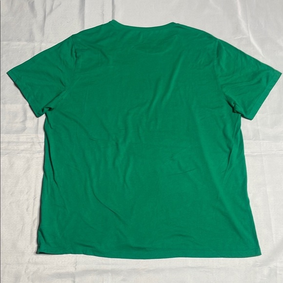 Green Graphic T-Shirt with Rainbow and Mug Design - Picture 8 of 9